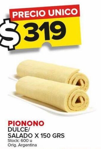 Carrefour Maxi Pionono dulce/salado x 150g oferta