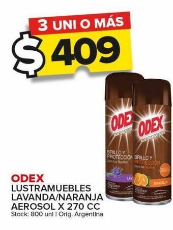 Carrefour Maxi Lustramuebles odex x 270cc oferta