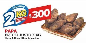 Carrefour Maxi Papa precio justo x kg oferta
