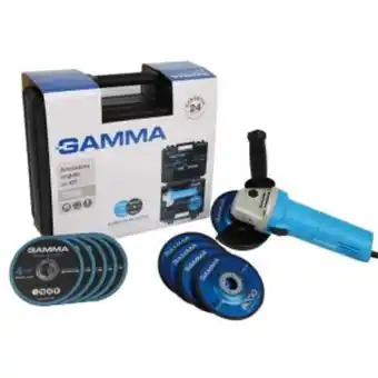 Macrofer Amoladora angular gamma g1910kar en kit 750w 115mm + 5 discos abrasivos + 5 discos corte. oferta
