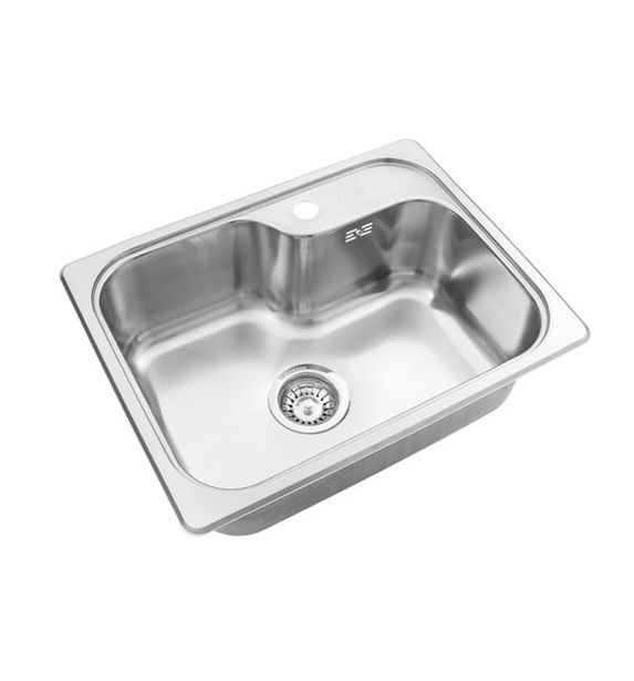 Merlino Pileta bacha cocina johnson simple luxor mini si55 a acero inox 55x41,5x20cm oferta