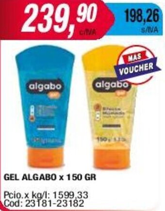 Maxiconsumo GEL ALGABO x 150 GR oferta