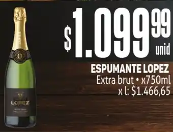 Makro ESPUMANTE LOPEZ Extra brut x750ml oferta
