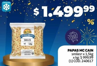 Makro PAPAS MC CAIN smiles x 1,5kg oferta