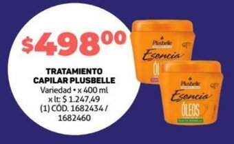 Makro TRATAMIENTO CAPILAR PLUSBELLE Variedad • x 400 ml oferta