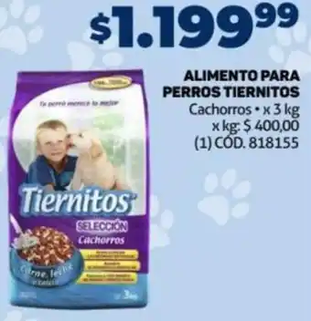 Makro ALIMENTO PARA PERROS TIERNITOS Cachorros x 3 kg oferta