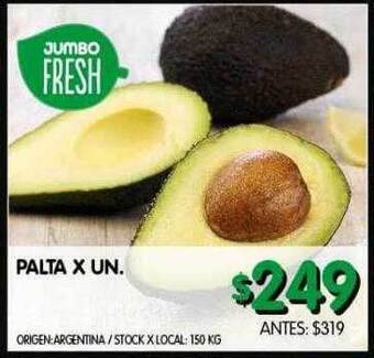Jumbo Palta x un oferta