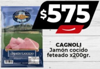 Supermayorista Vital CAGNOLI Jamón cocido feteado x200gr. oferta
