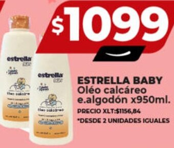 Supermayorista Vital ESTRELLA BABY Oléo calcáreo e.algodón x950ml. oferta