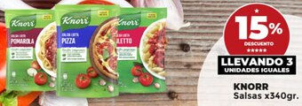 Supermayorista Vital KNORR Salsas x340gr. oferta