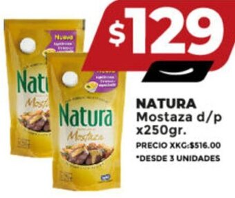 Supermayorista Vital Natura Mostaza d/p x250gr. oferta