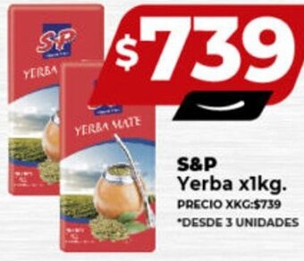 Supermayorista Vital S&P Yerba x1kg oferta