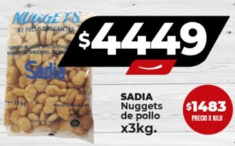 Supermayorista Vital SADIA Nuggets de pollo x3kg. oferta