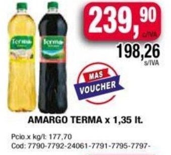 Maxiconsumo AMARGO TERMA x 1,35 lt. oferta