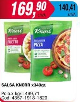 Maxiconsumo SALSA KNORR X340gr. oferta