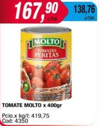 Maxiconsumo TOMATE MOLTO x 400gr oferta