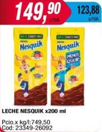 Maxiconsumo LECHE NESQUIK X200 ml oferta