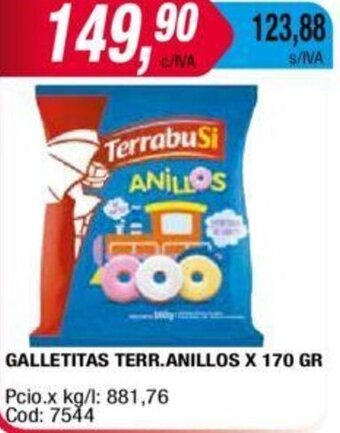 Maxiconsumo GALLETITAS TERR.ANILLOS X 170 GR oferta