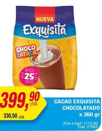 Maxiconsumo CACAO EXQUISITA CHOCOLATADO x 360 gr oferta