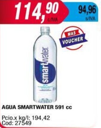 Maxiconsumo AGUA SMARTWATER 591 cc oferta