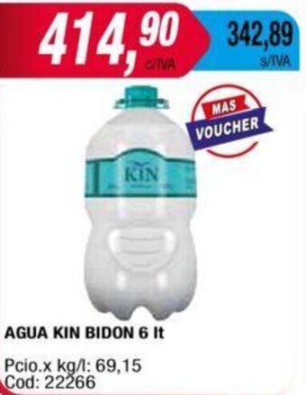 Maxiconsumo AGUA KIN BIDON 6 It oferta