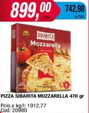 Maxiconsumo PIZZA SIBARITA MUZZARELLA 470 gr oferta