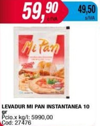 Maxiconsumo LEVADUR MI PAN INSTANTANEA 10 gr oferta
