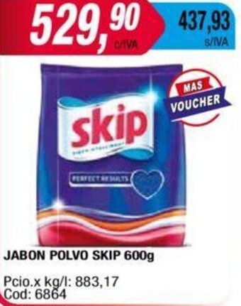 Maxiconsumo JABON POLVO SKIP 600g oferta