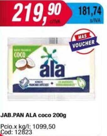 Maxiconsumo JAB.PAN ALA coco 200g oferta