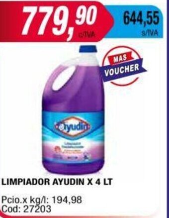 Maxiconsumo LIMPIADOR AYUDIN X 4 LT oferta