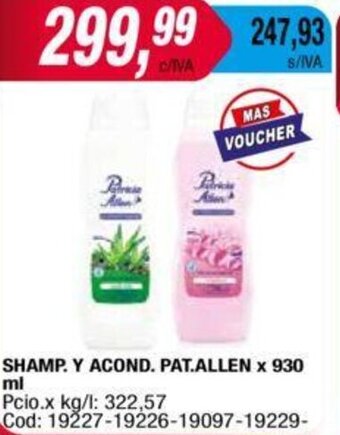Maxiconsumo SHAMP. Y ACOND. PAT.ALLEN x 930 ml oferta
