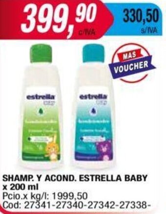Maxiconsumo SHAMP. Y ACOND. ESTRELLA BABY x 200 ml oferta