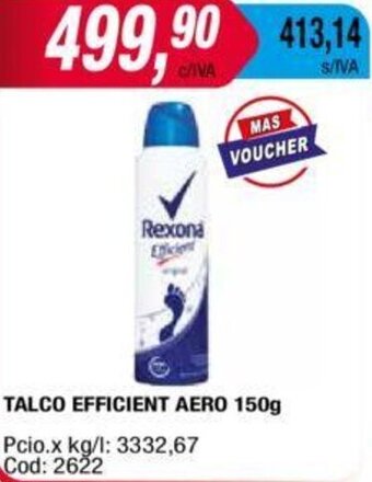 Maxiconsumo TALCO EFFICIENT AERO 150g oferta