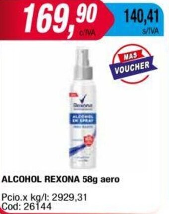 Maxiconsumo ALCOHOL REXONA 58g aero oferta