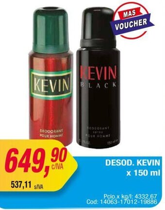 Maxiconsumo DESOD. KEVIN x 150 ml oferta