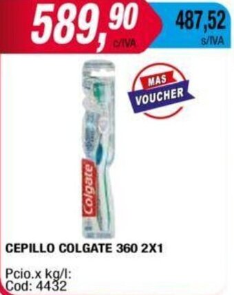 Maxiconsumo CEPILLO COLGATE 360 2X1 oferta