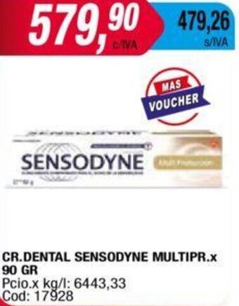 Maxiconsumo CR.DENTAL SENSODYNE MULTIPR.X 90 GR oferta