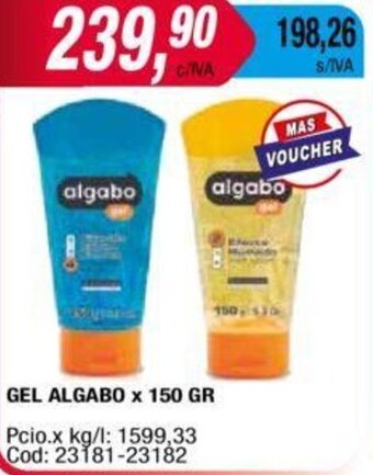 Maxiconsumo GEL ALGABO x 150 GR oferta