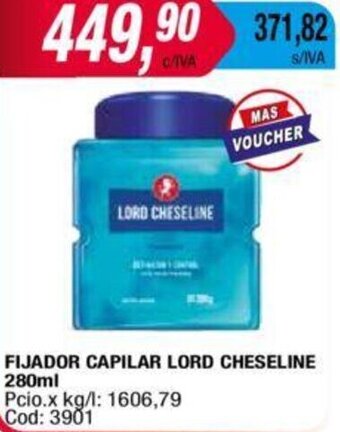 Maxiconsumo FIJADOR CAPILAR LORD CHESELINE 280ml oferta