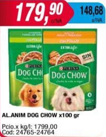 Maxiconsumo AL.ANIM DOG CHOW x100 gr oferta