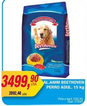 Maxiconsumo AL.ANIM BEETHOVEN PERRO ADUL. 15 kg oferta