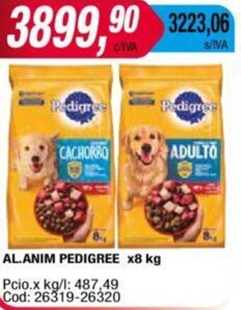 Maxiconsumo AL.ANIM PEDIGREE x8 kg oferta