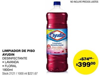 Atomo Conviene LIMPIADOR DE PISO AYUDIN 1800ml oferta