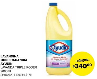Atomo Conviene LAVANDINA CON FRAGANCIA AYUDIN 2000ml oferta