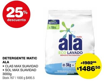 Atomo Conviene DETERGENTE MATIC ALA 3000g oferta