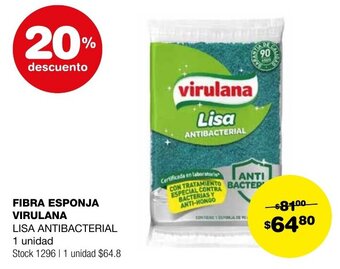Atomo Conviene FIBRA ESPONJA VIRULANA 1 unidad oferta
