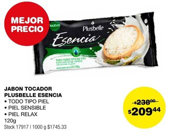 Atomo Conviene JABON TOCADOR PLUSBELLE ESENCIA 120g oferta