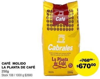 Atomo Conviene CAFÉ MOLIDO LA PLANTA DE CAFÉ 250g oferta