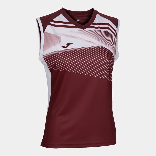 Joma Camiseta sin mangas mujer supernova ii burdeos blanco oferta