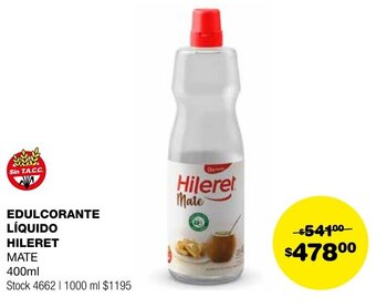 Atomo Conviene EDULCORANTE LÍQUIDO HILERET MATE 400ml oferta